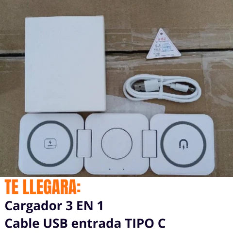 Cargador Inalambrico 3 En 1+ Envío gratis