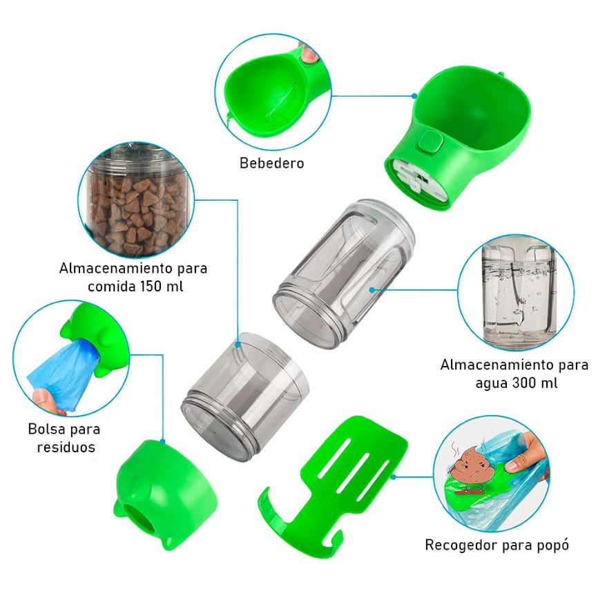 Botella portatil 4 en 1 Multifuncional - Envío gratis